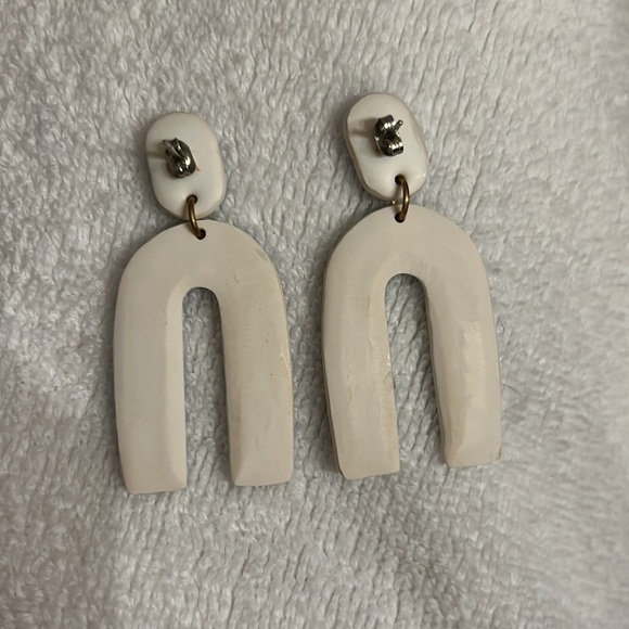 Blue & White Earrings - Picture 2 of 2